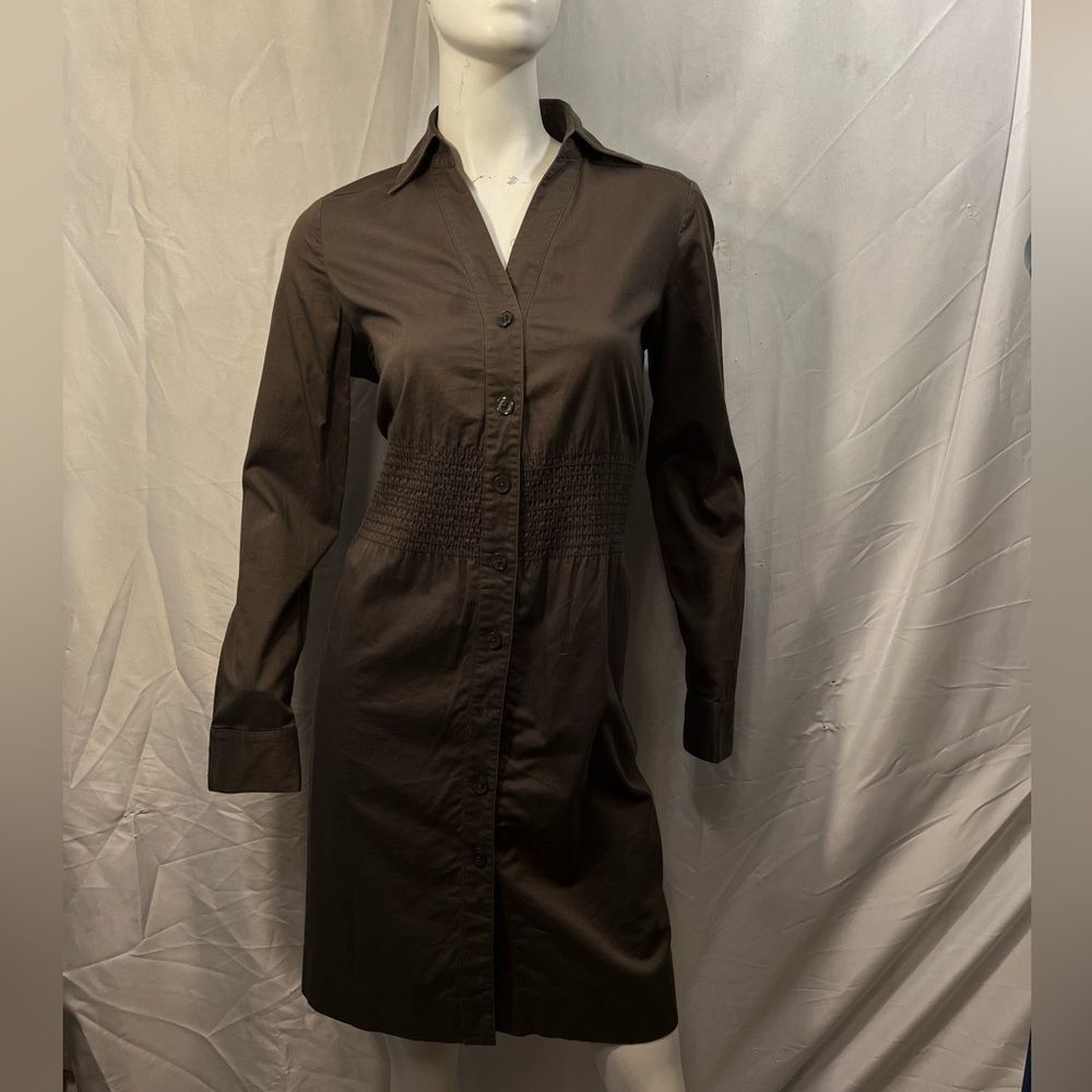 The Limited Mini Shirt Brown Dress